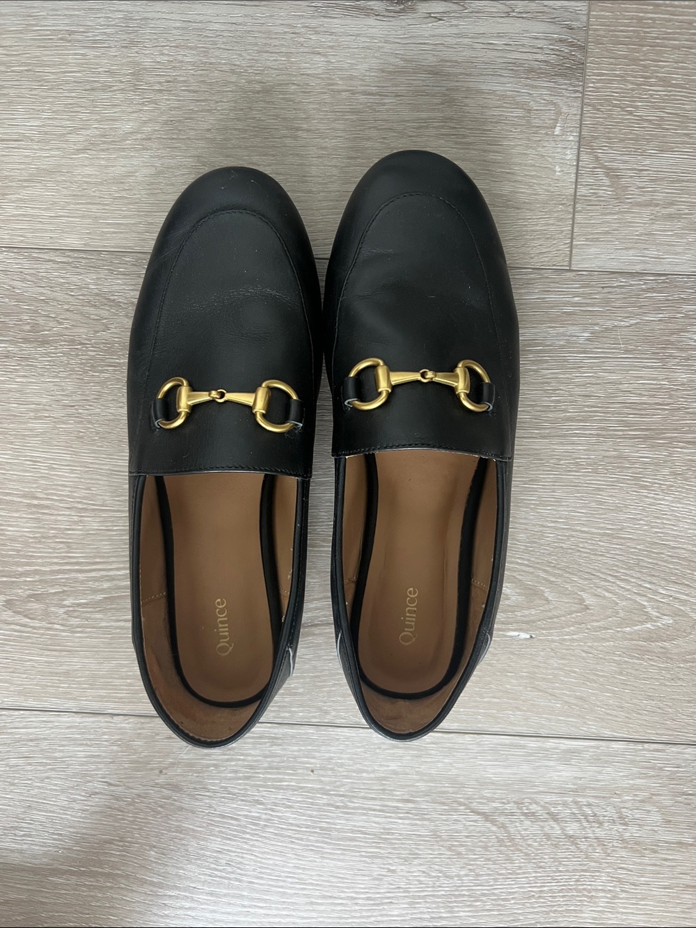 Quince Black Leather Loafers 7